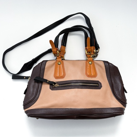 OrYANY Multicolored Leather Satchel Crossbody Bag - Picture 1 of 8